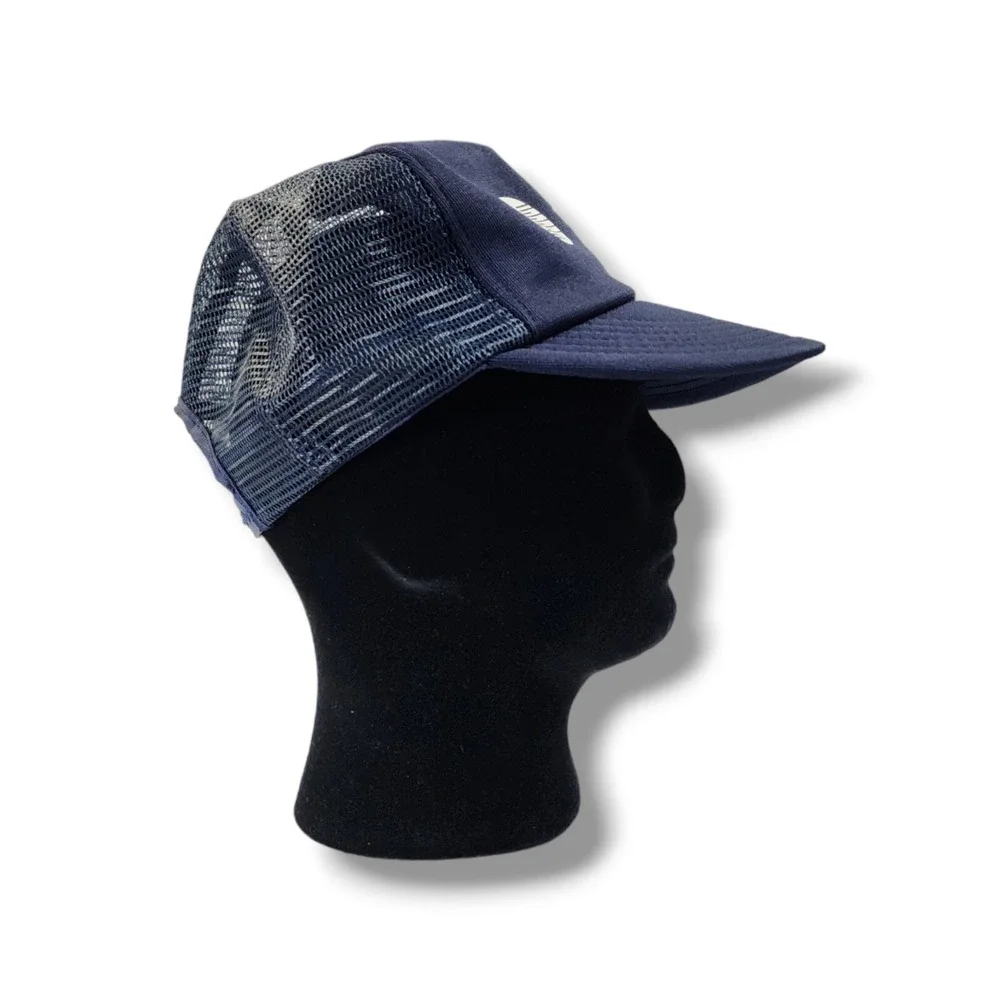 Vintage Trane Mesh Foam Snapback Trucker Hat Cap Blue USA‎ Made